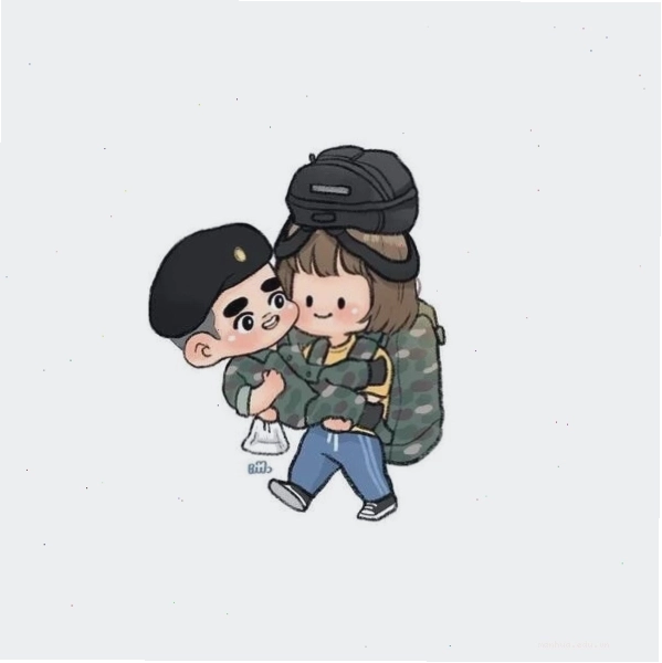 Ảnh vẽ bộ đội chibi dễ thương