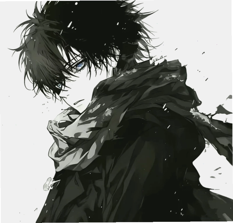 Anime nam trong trang phục chiến đấu