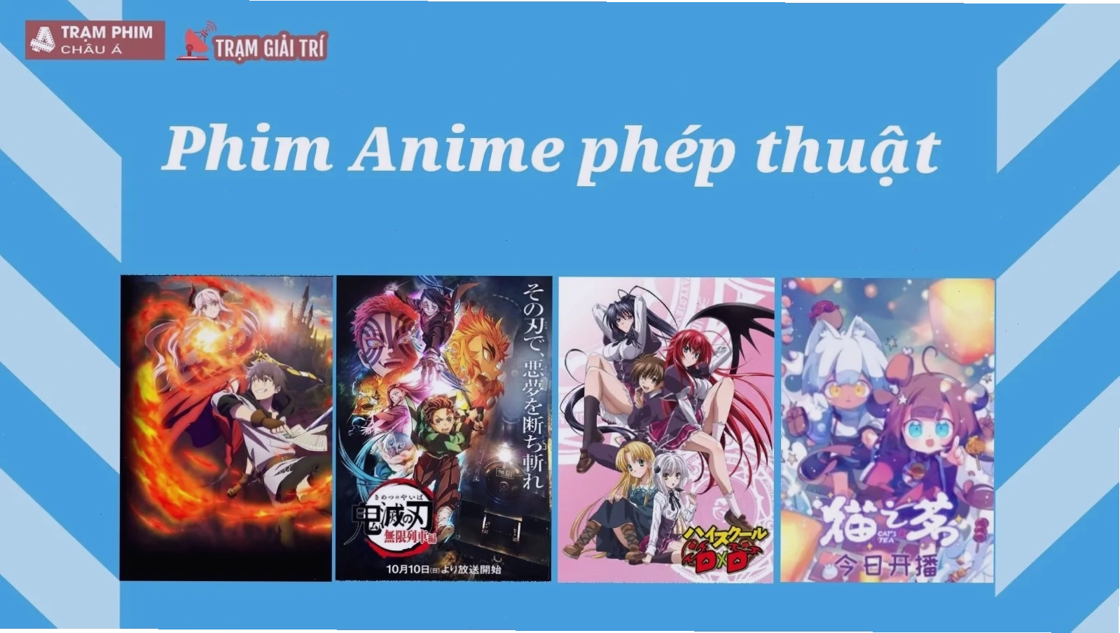 Anime phép thuật học đường với những nhân vật trẻ tuổi khám phá sức mạnh