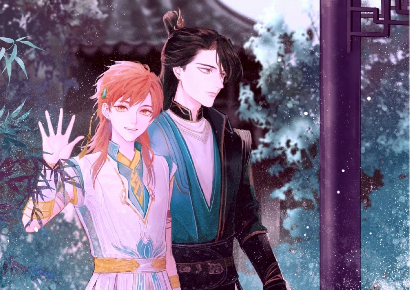 Anime Thiên bảo phục yêu lục với hình ảnh các nhân vật trong một cuộc phiêu lưu
