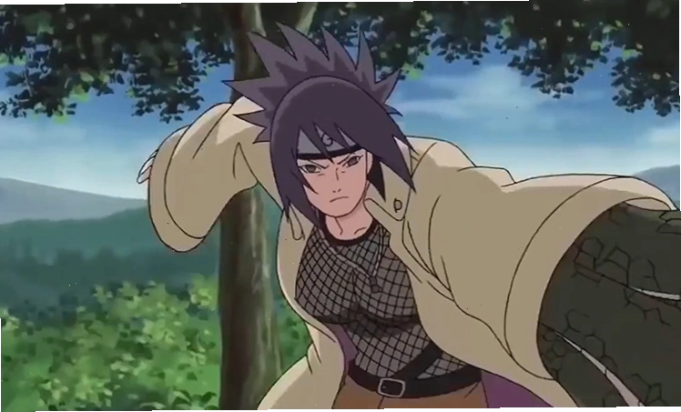 Anko Mitarashi tóc tím trong anime Naruto