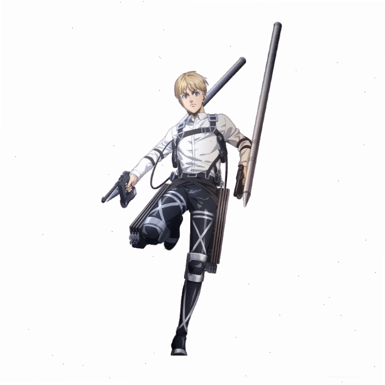 Armin Arlert trong hình dạng Titan Đại Hình