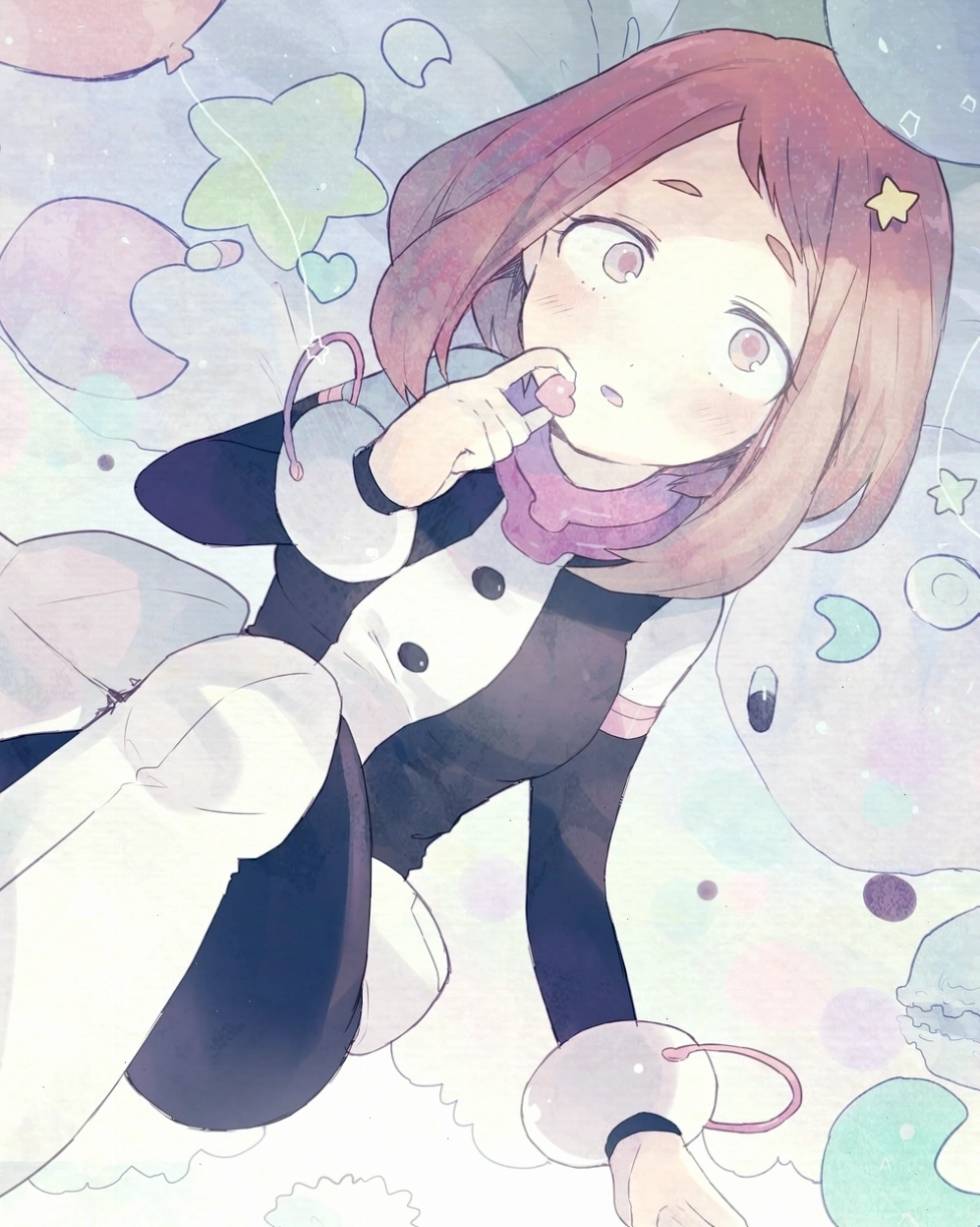 Art Ochaco Uraraka với phong cách mới lạ và sáng tạo