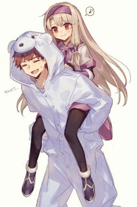 Avatar đôi chibi dễ thương với bối cảnh lãng mạn