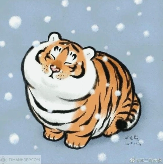 Avatar hổ cute đầy sức mạnh