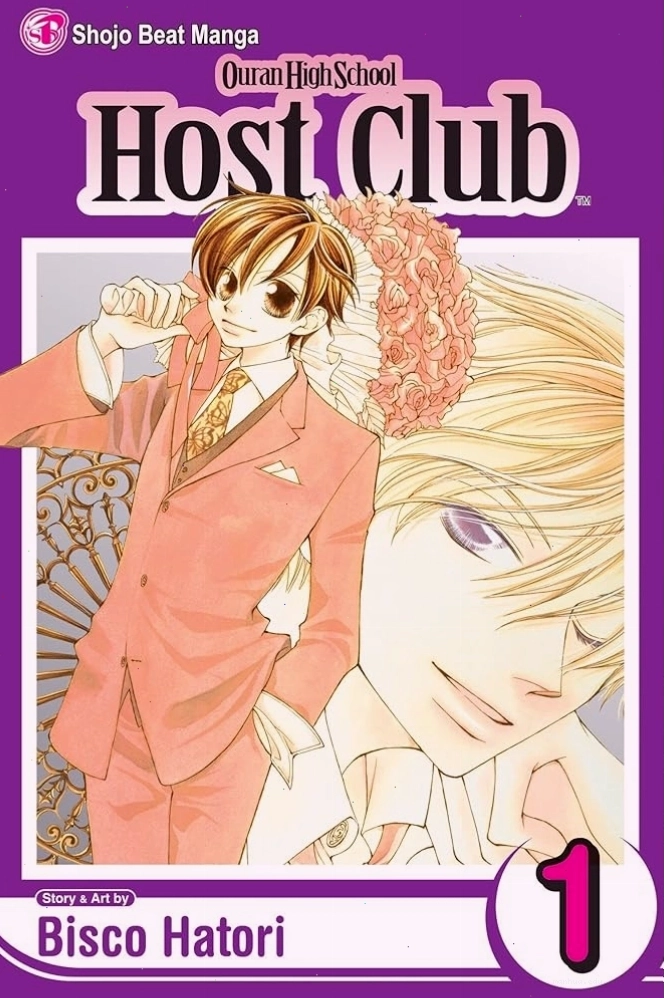 Bìa sách Ouran High School Host Club phiên bản tiếng Anh