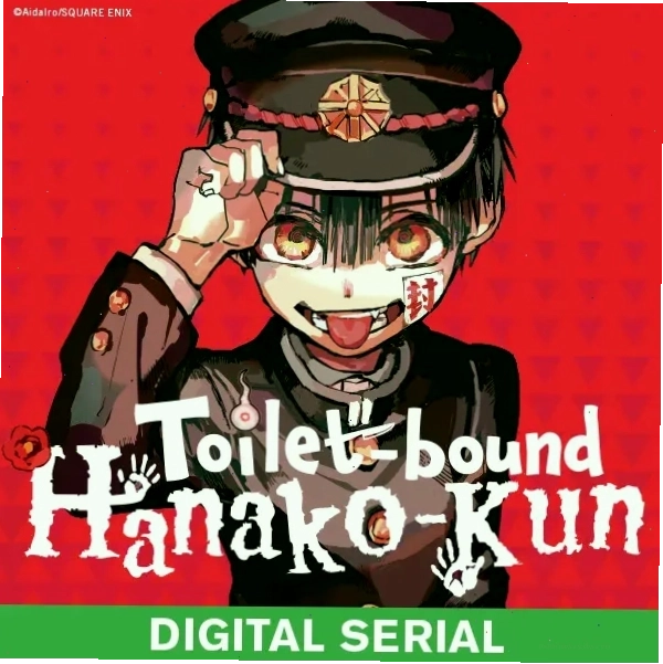 Bìa truyện Toilet-bound Hanako-kun, giới thiệu nhân vật chính
