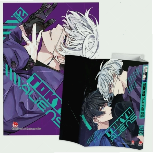 Bìa truyện Tokyo Aliens tập 2 với quà tặng kèm