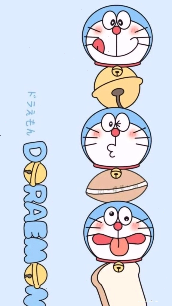 Biểu cảm Doraemon dễ thương xếp dọc