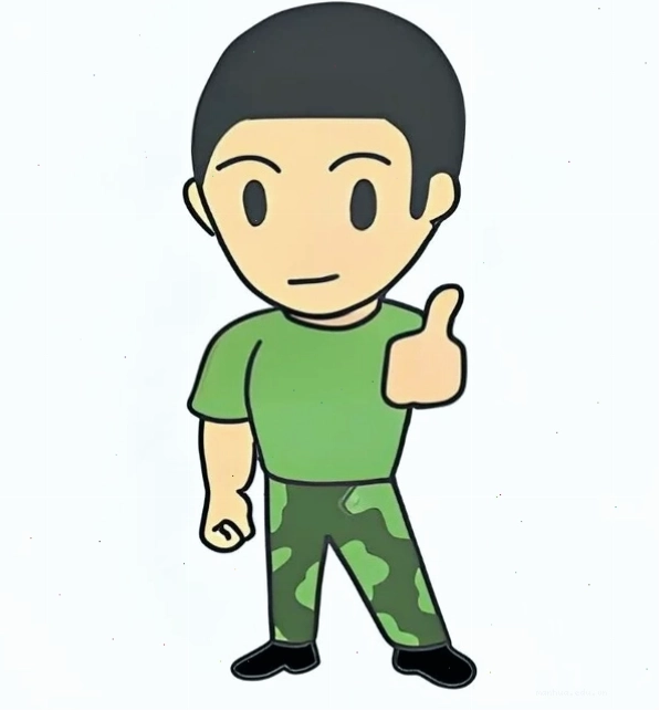 Bộ đội anime chibi trong trang phục đời thường