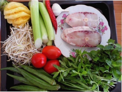 Các nguyên liệu tươi ngon cần chuẩn bị để nấu món canh chua cá lóc