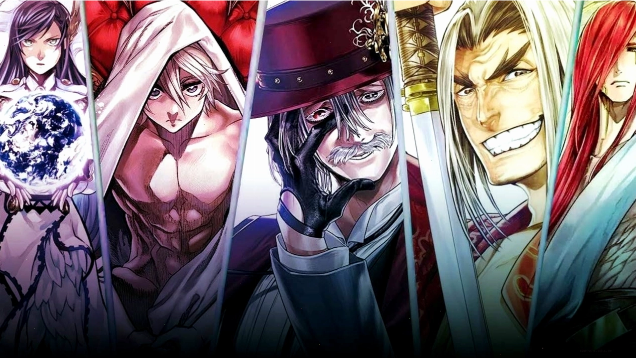 Các vị thần trong anime Đại Chiến Giữa Người Và Thần
