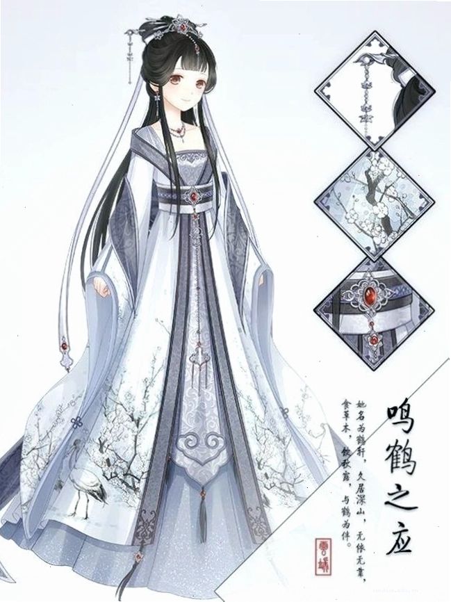Các yếu tố tạo nên chiếc váy cổ trang anime đẹp