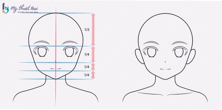 Cách vẽ chi tiết mắt và lông mày cho nhân vật anime