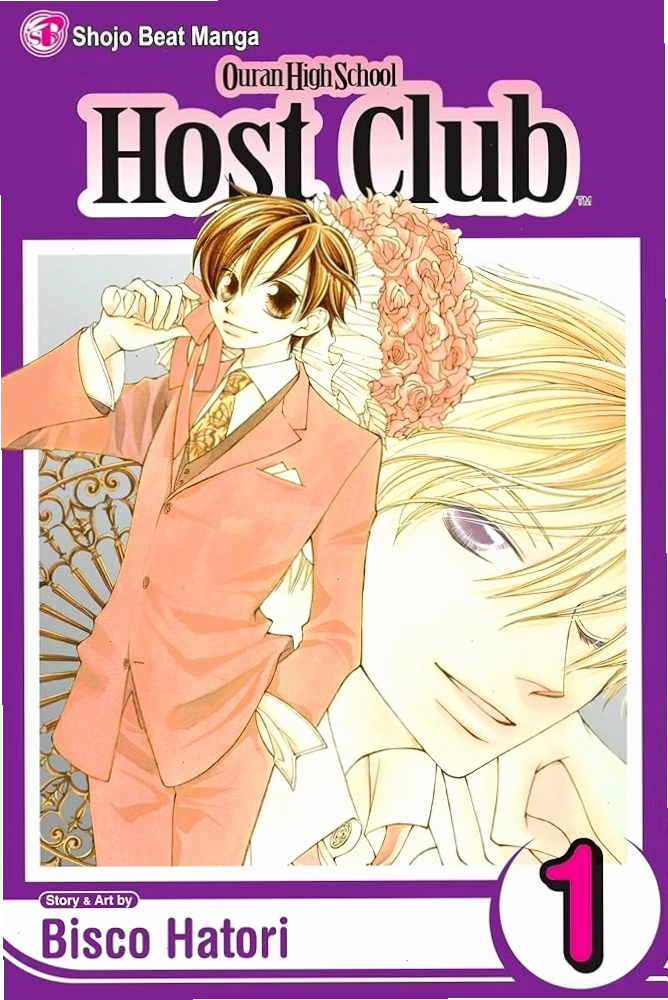 Cận cảnh bìa sách manga Ouran High School Host Club