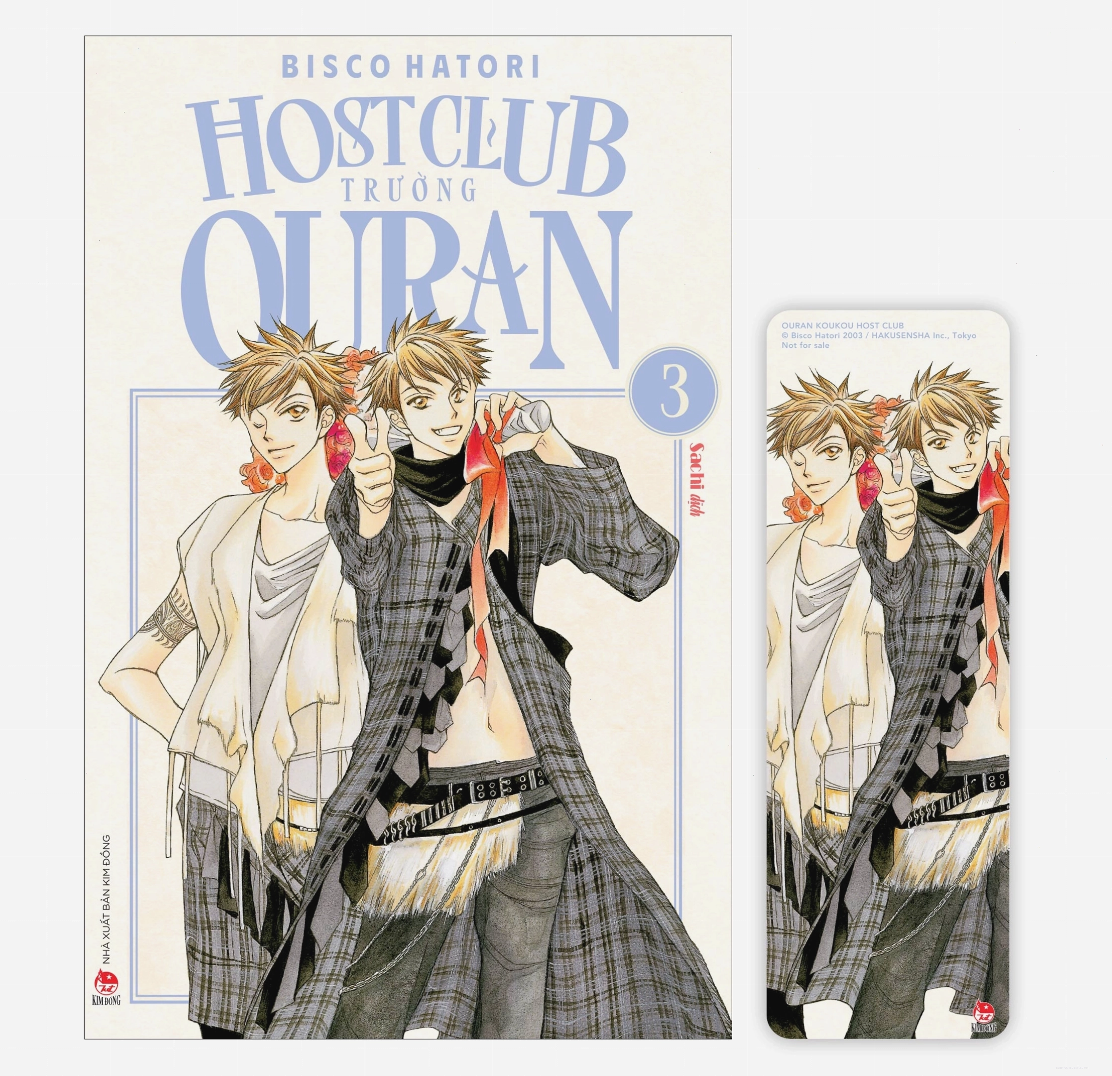 Cận cảnh bìa truyện Ouran High School Host Club