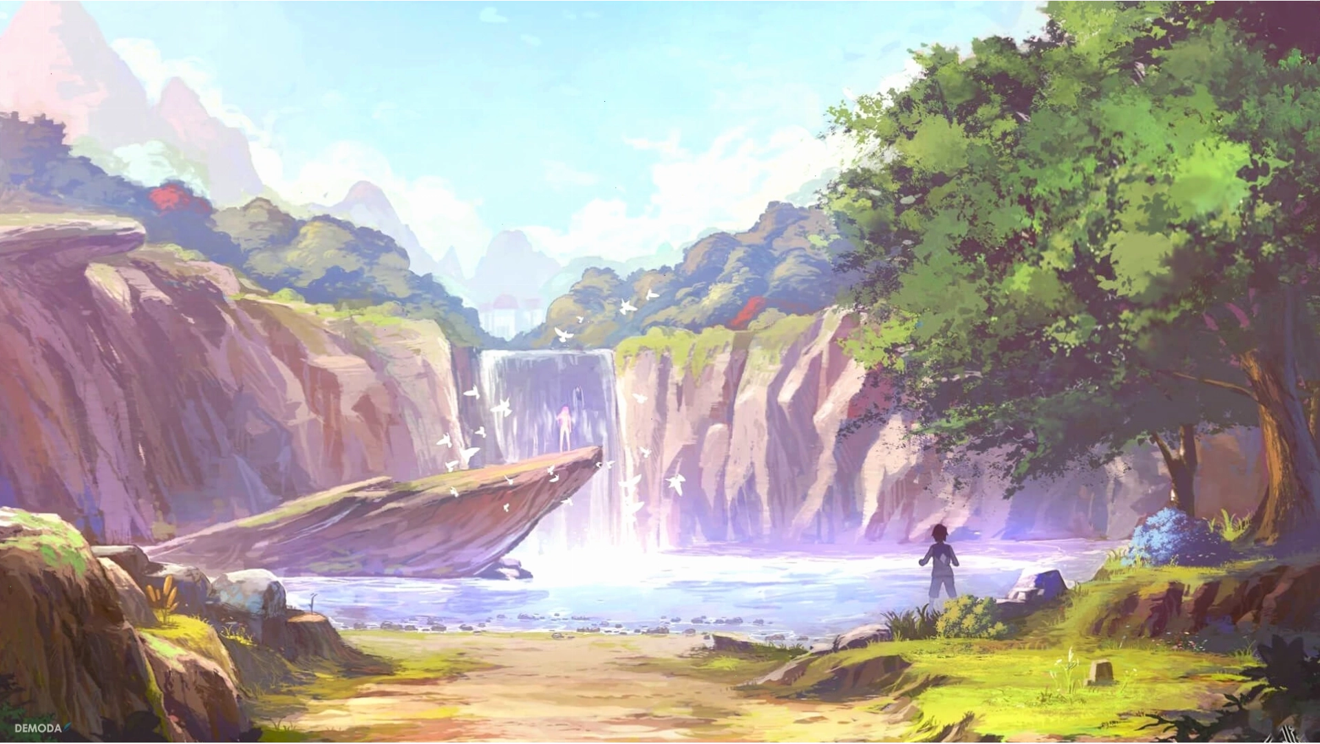 Cảnh chill anime đẹp mắt