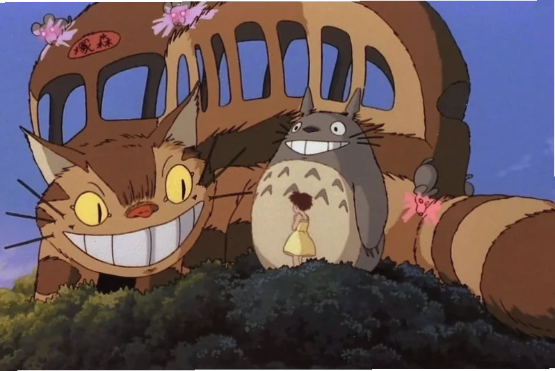 Cảnh nhân vật Totoro trong bộ phim cùng tên của Studio Ghibli