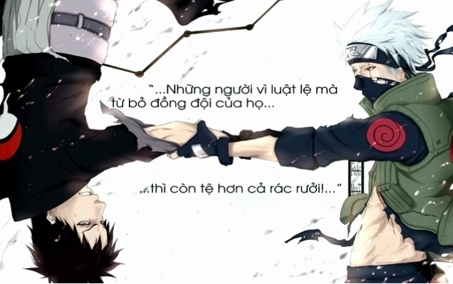 Cảnh Obito đối đầu với Naruto, thể hiện sự đối lập về lý tưởng
