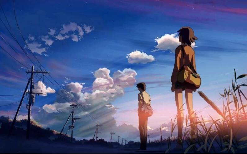 Cảnh phim 5 Centimeters per Second của Makoto Shinkai