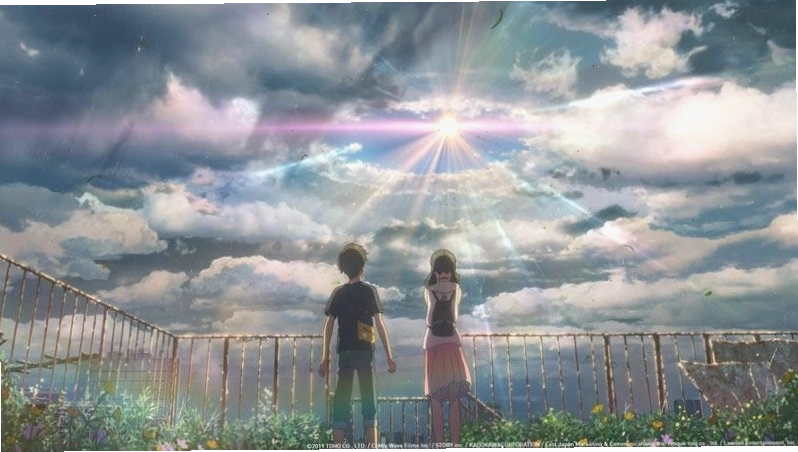 Cảnh phim Weathering with You của Makoto Shinkai