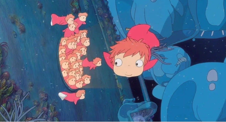 Cảnh trong phim Ponyo của Studio Ghibli
