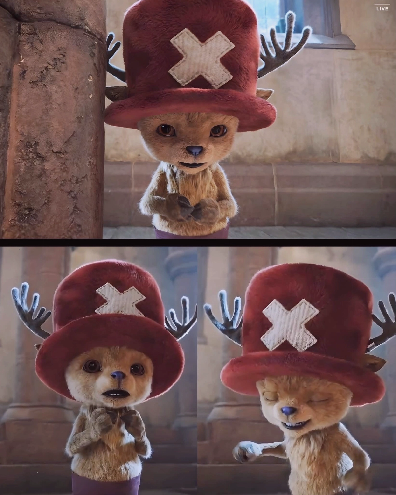 Chopper với biểu cảm đáng yêu trong One Piece live action