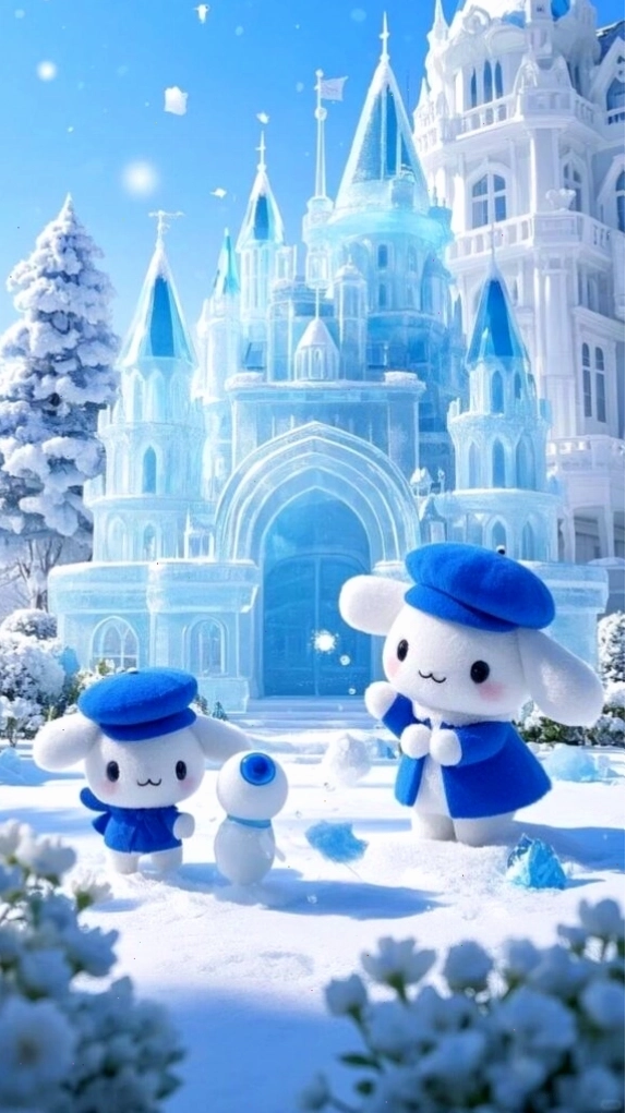 Cinnamoroll khám phá lâu đài băng tuyết lung linh