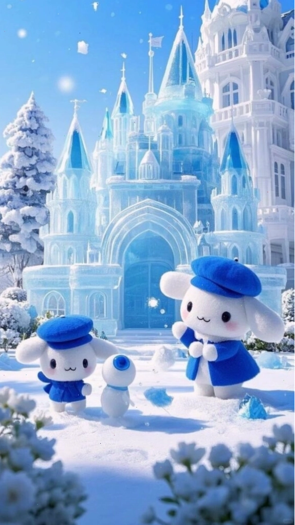 Cinnamoroll khám phá lâu đài băng tuyết lung linh