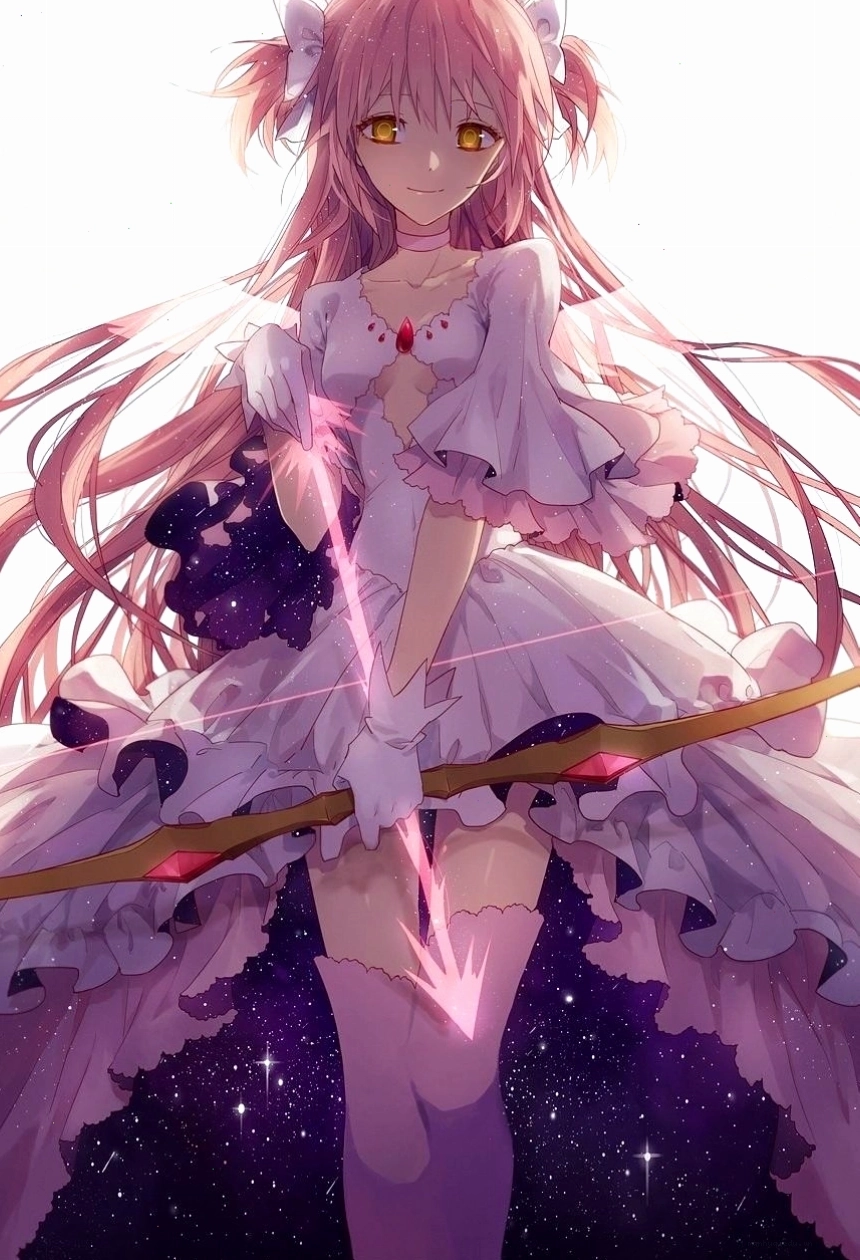 Cô gái anime tóc hồng lạnh lùng và mạnh mẽ