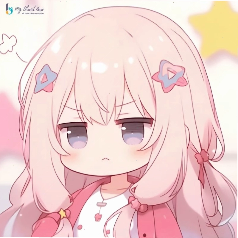 Cô gái chibi đang ngồi đọc sách dưới gốc cây
