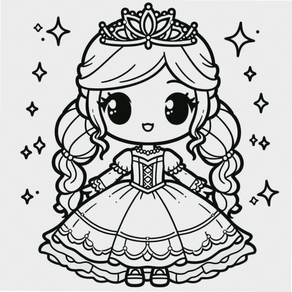 Công chúa chibi cute nhất với đôi mắt lấp lánh