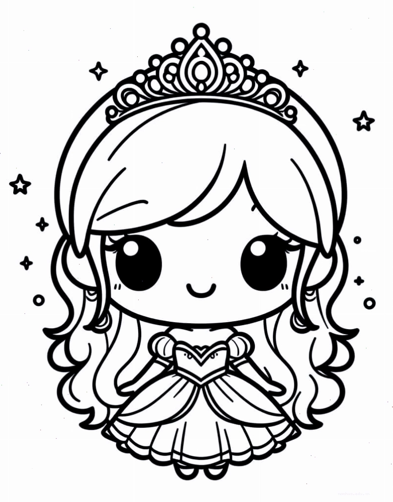 Công chúa chibi vui vẻ đang nhảy múa