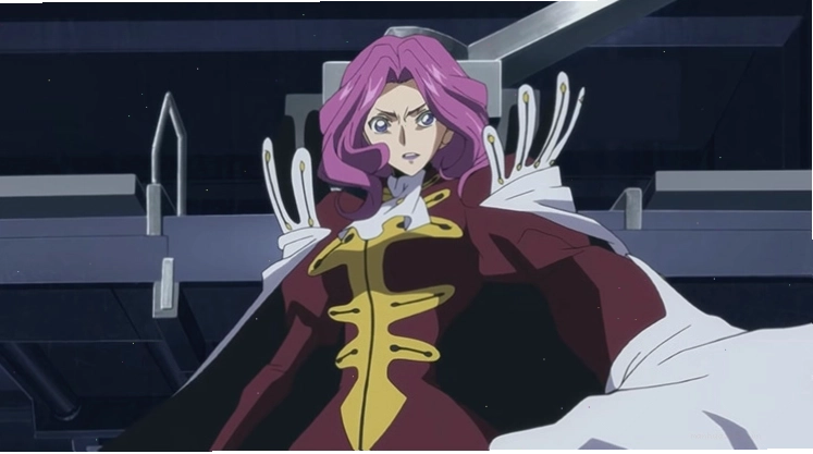 Cornelia li Britannia tóc tím trong anime Code Geass