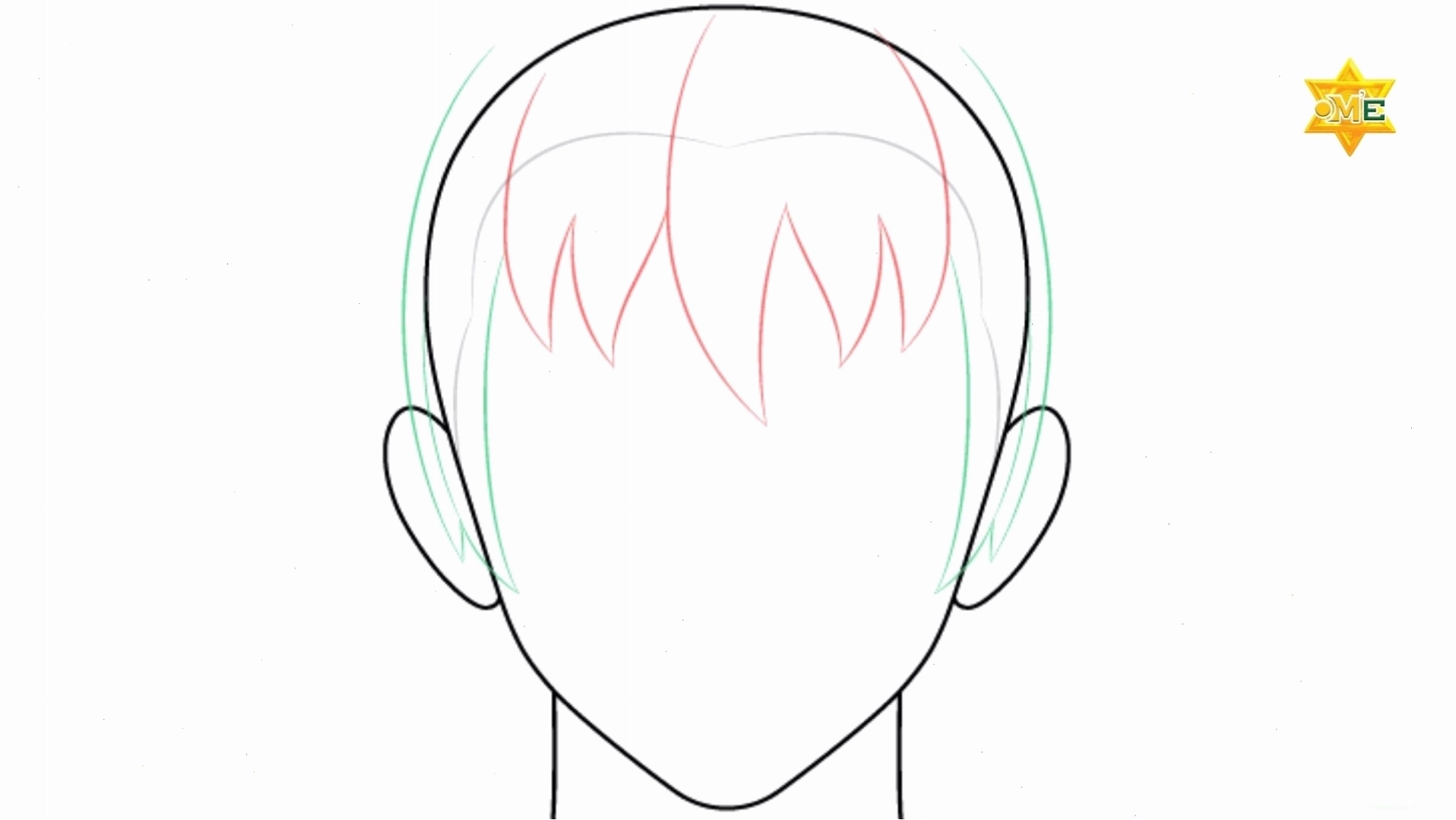 Đổ bóng cho búi tóc anime để tạo khối