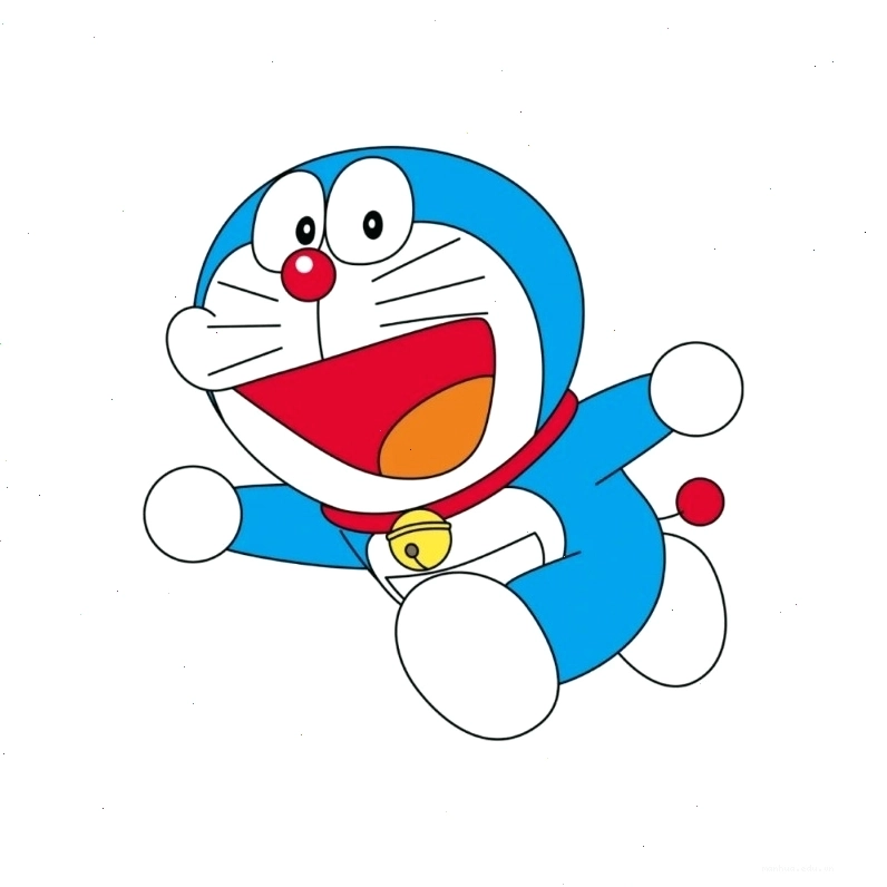 Doraemon chibi cute đang cười tươi