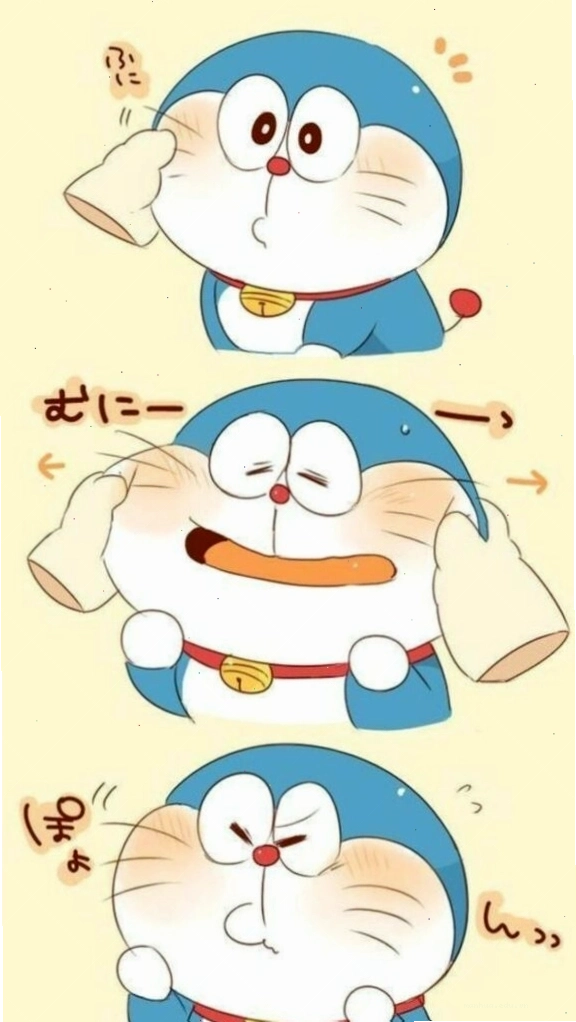Doraemon đáng yêu với đôi má bánh bao