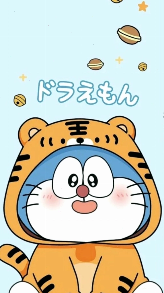 Doraemon hóa trang thành hổ con tinh nghịch