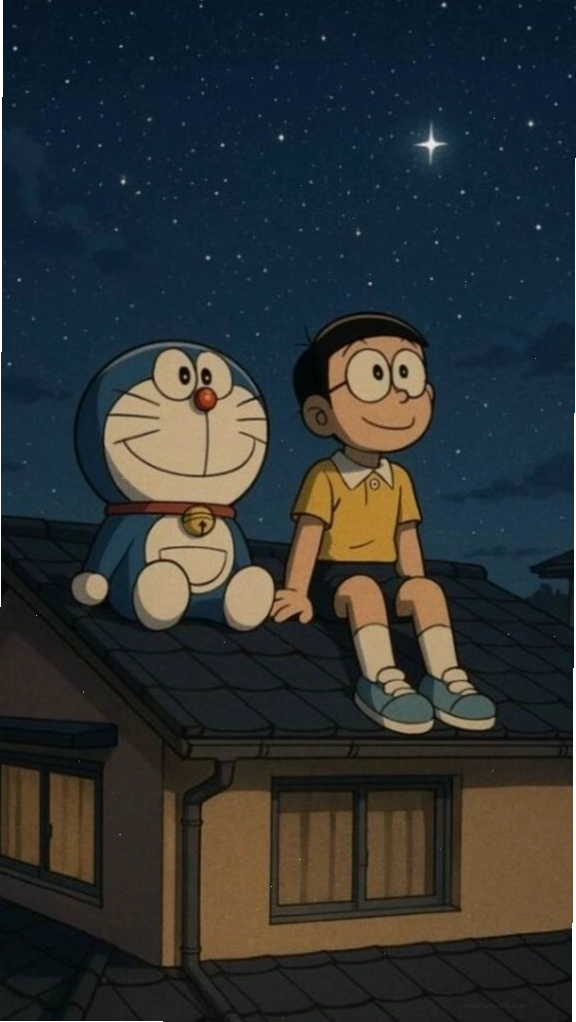 Doraemon và Nobita cùng ngắm sao đêm