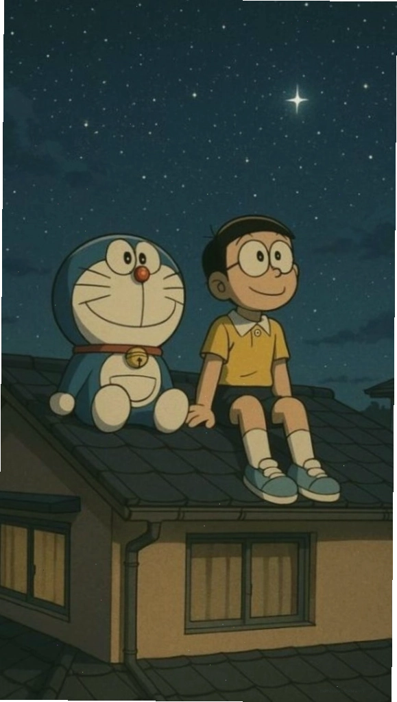 Doraemon và Nobita cùng ngắm sao đêm