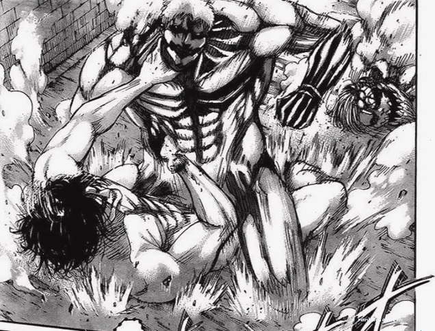 Eren Yeager đối mặt với tấn công dữ dội trong Attack On Titan chap 119