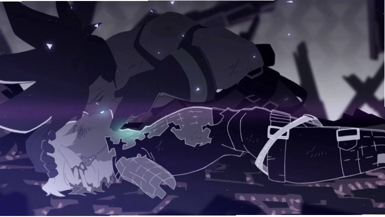 Galo trao cho Lio nụ hôn cứu sinh trong Promare (2019)