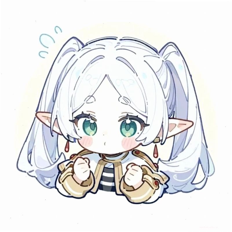 Hình ảnh anime chibi nữ với trang phục học sinh dễ thương