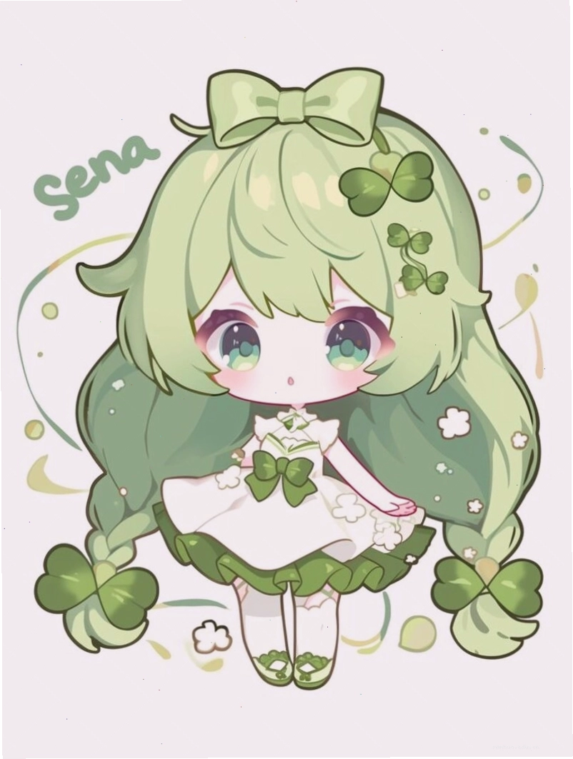 Hình ảnh anime chibi với các phụ kiện dễ thương
