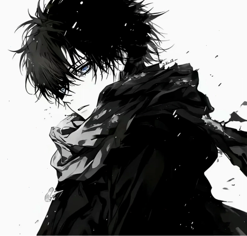 Hình ảnh anime nam với khí chất ngầu và phong thái điềm đạm