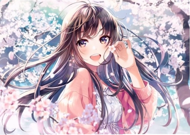 Hình ảnh anime nữ đẹp, ngầu, cute đáng yêu với mái tóc dài và đôi mắt long lanh