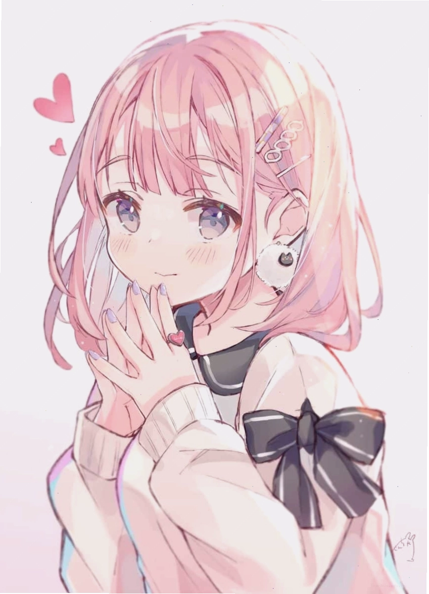 Hình ảnh anime nữ ngầu với đôi mắt xanh biếc