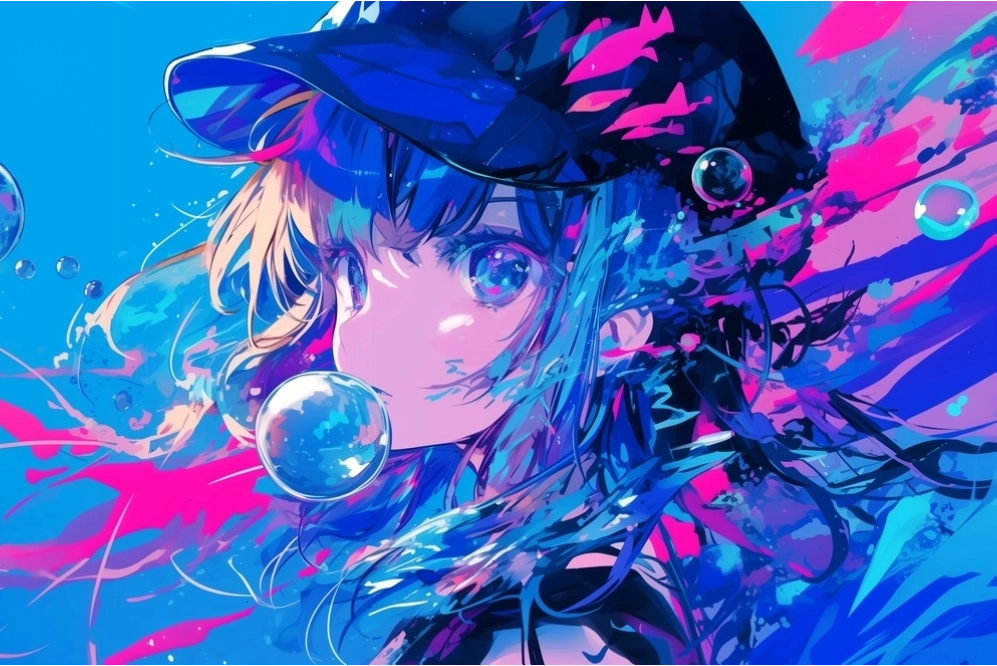 Hình ảnh anime nữ vô cảm toát lên vẻ mạnh mẽ