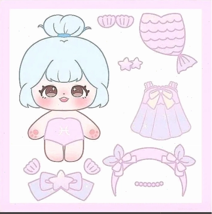 Hình ảnh búp bê chibi cute đáng yêu