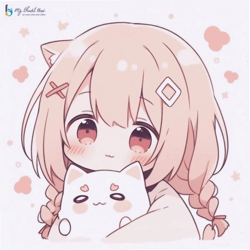 Hình ảnh chibi nữ đáng yêu với phong cách anime